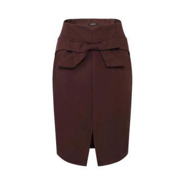 Imagem de Saia Lápis Elegante De Cintura Alta Para Mulheres, Comprimento Até O J