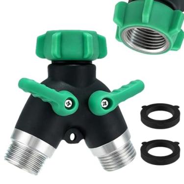 Imagem de Divisor Para Mangueira De Água,Divisor Em Y Totalmente Metálico Para Torneiras Externas E Jardins - Sistemas De Distribuição De Água E Irrigação De Alta Pressão Para Jardim, Gramado E Estufa