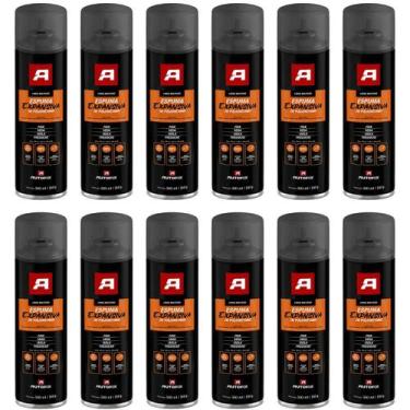Imagem de Kit 12 Espuma Expansiva Pu Poliuretano 340g 500ml Isolamento Preenche 