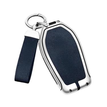 Imagem de Compatível Com Bmw Série 5 Caso Chave 3 6 X3 X5 X1 X2 X6 Escudo Protetor Compatível Com Lâmina De Faca Capa Carro Fábrica(C Silver Blue set)