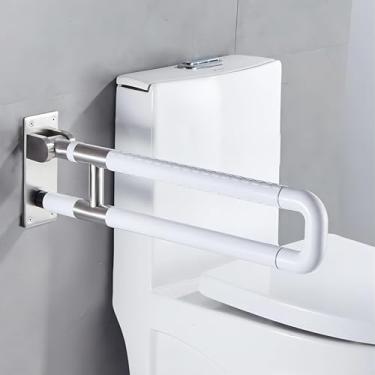 Imagem de Corrimão de segurança para vaso sanitário sem barreiras, alças antiderrapantes para deficientes físicos, barras de apoio para banheiro, trilhos de vaso sanitário para grávidas com deficiência