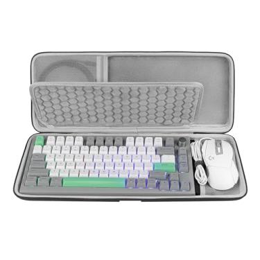 Imagem de Geekria キーボードケース 互換品 Keychron K2 Version 2/ Q1/ V1 84キーワイヤレスゲーミングメカニカ EPOMAKER Theory TH80 Pro 75% メカニカル ゲーミング キーボード 収納ケース