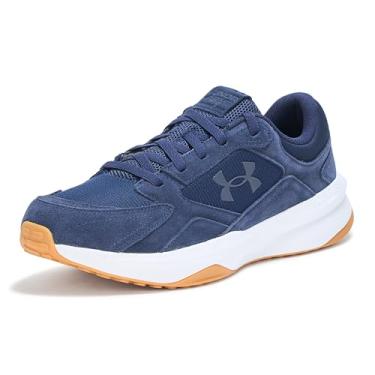 Imagem de Under Armour Tênis masculino de camurça Charged Edge, (410) Azul-marinho meia-noite/branco/azul-marinho, 38