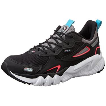 Imagem de Tenis Fila Venture Tracer, Feminino, Preto/Cinza/Rosa, 36
