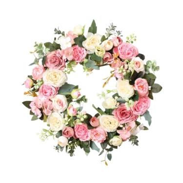 Imagem de IEUDNS Guirlanda Artificial para Porta de Entrada, Decoração Fotográfica para Janela, Casamento E Casa.