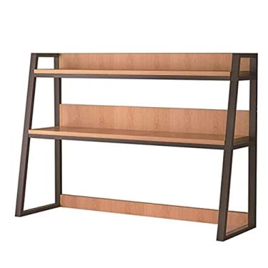 Imagem de EESHHA Estante de mesa multiuso de 2 camadas, para mesa de computador - estante de mesa ajustável, estante para computador, prateleira de exibição de escritório doméstico