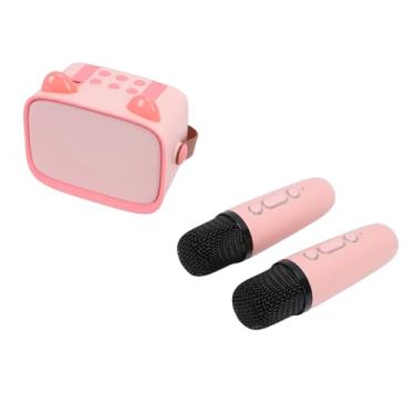 Imagem de Cosiki Mini Alto-falante Karaokê 2 Microfones Sem Fio para Crianças Em Casa, Brincadeiras Ao Ar Livre, Brinquedo Portátil para Educação Infantil, Modulação Vocal Divertida para Meninos e Meninas (#2)