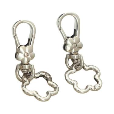 Imagem de Fechos De Lagosta Em Formato De Flor 2 Peças, Clipe Giratório Para Cha