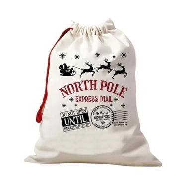 Imagem de Saco Do Papai Noel Do Polo Norte, Sacola De Presente De Natal 2024, No
