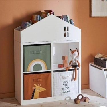 Imagem de Organizador Casinha Nara mdf Quarto Brinquedos