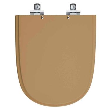 Imagem de Assento Sanitário Soft Close Ezedra Amendoa Para Vaso Ideal Standard