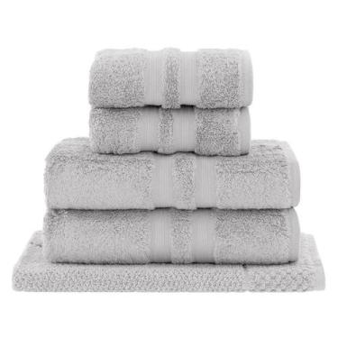 Imagem de Kit Jogo De Toalhas Buddemeyer 5 Peças Algodão Egipcio Banhão Gigante 