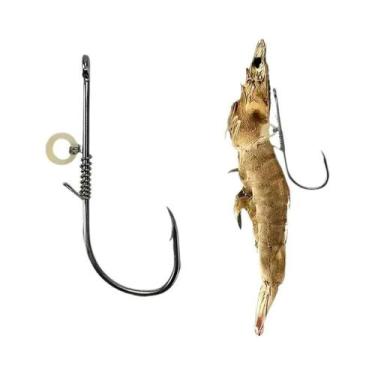 Imagem de Ganchos Para Camarão Vivo, Pacote Com 5-10 Ganchos Fixos Para Pesca - 