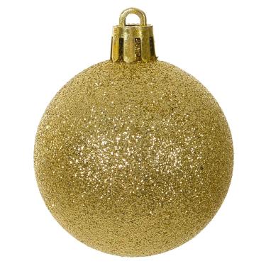 Imagem de BOLA GLITTER BAG C/3 UND (DOURADO) 6cm