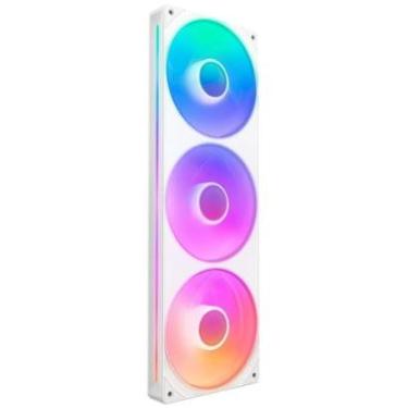 Imagem de Ventoinha NZXT Single-frame F Series, LED RGB Core, 360mm, 3x 120mm, Branco - RF-U36HF-W1-Unissex