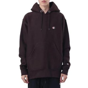 Imagem de Moletom Canguru Champion Logo C Coffee-Masculino