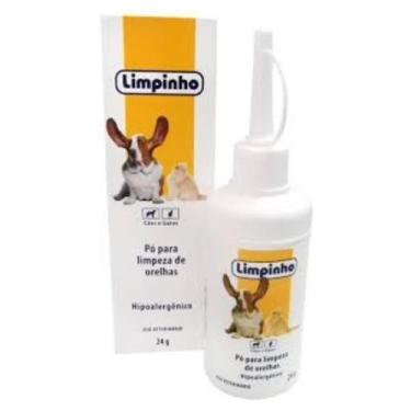 Imagem de Pó para limpeza de Orelhas de Cães e Gatos 24 g - Limpinho