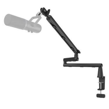 Imagem de Braço Low Profile Triplo Para Microfone Podcast Estúdio Sm7B - Aj Som