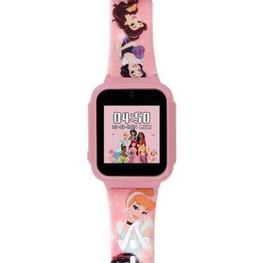 Imagem de Relógio Infantil Menina Condor Princesas Original CODISNEYAA/9T Pulseira Silicone Rosa-Feminino
