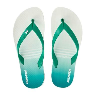 Imagem de Chinelo Kenner New Summer Degradê Masculino - Verde e Branco - 44-Masculino