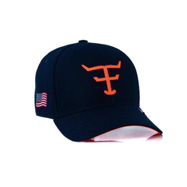 Imagem de BONE TEXAS FARM - NEW TEXAS - TF672 - AZUL MARINHO/ LARANJA NEON Único-Unissex