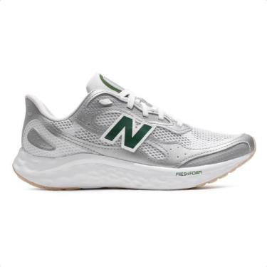 Imagem de Tênis New Balance Fresh Foam Arishi V4 Masculino, 40, Prata, Branco