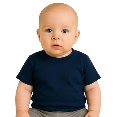 Imagem de Camiseta Manga Curta Básica Infantil Bebê Menino Kyly-Masculino