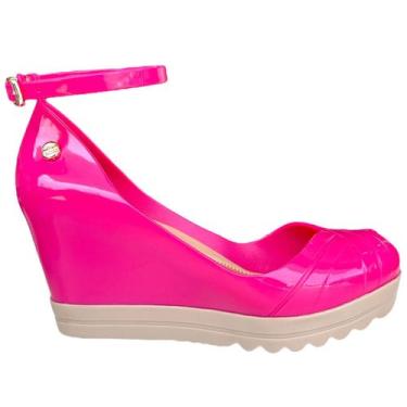 Imagem de Sandália Feminina Anabela Plataforma Tratorada Miss Miss, 35, Pink