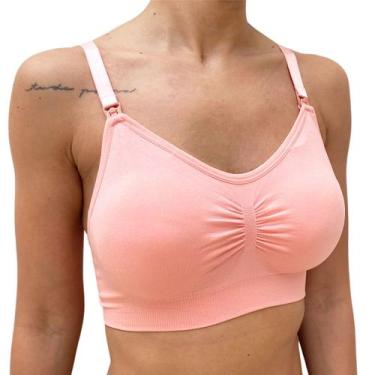 Imagem de Sutia Amamentação Reforçado Lingerie Roupa Maternidade Bojo - SOPHIA M