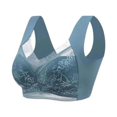 Imagem de Sutiã Sem Costura De Seda Gelada plus Size L-5XL Para Mulheres, Top De