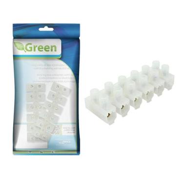 Imagem de 10 Peças - Conector Barra Sindal 12 Posições 25mm - 60 amp - GREEN