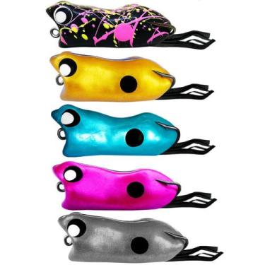 Imagem de Kit 5 Iscas Frog Matadeira Pesca Traíra Ratinho Sapinho Patinho, Monst