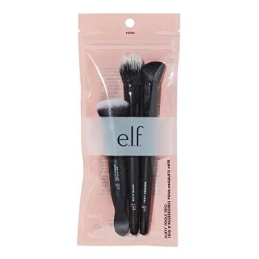 Imagem de e.l.f. Putty Tools Trio, conjunto de 3 pincéis de maquiagem facial para produtos de massa, ajuda você a misturar facilmente primer de massa, blush e bronzeador, vegano e livre de crueldade