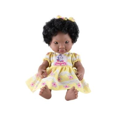 Imagem de Boneca Menina Coleção Cotiplás Inclusiva Negra Brinquedo, Colorido