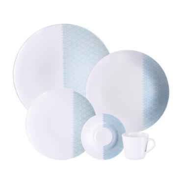 Imagem de Aparelho de Jantar Tramontina Aquarius em Porcelana Decorada 20 Peças,