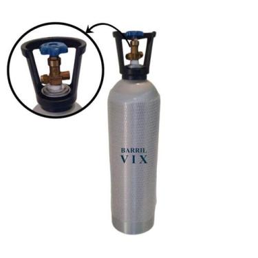 Imagem de Cilindro de Alumínio para CO2 de 4,5kg - BARRIL VIX, Alumínio