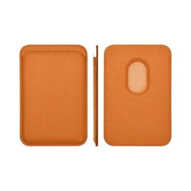 Imagem de Porta-Cartões Magnético De Couro Para iPhone 13 12 11 14 15 16 pro Max