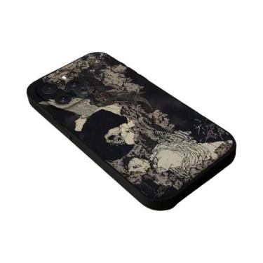 Imagem de Capa De Telefone Preta Para iPhone 16 15 11 13 14 pro Max 7 8 plus X X