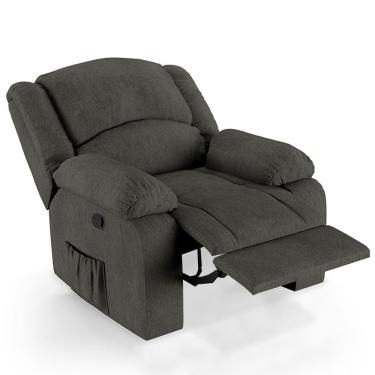 Imagem de Poltrona Do Papai Reclinável Pietra Zero Wall Fh9 Linho Grafite - Mpozenato