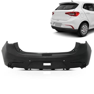 Imagem de Parachoque Traseiro Argo 2017 2018 2019 2020 2021 2022 2023 Preto Liso