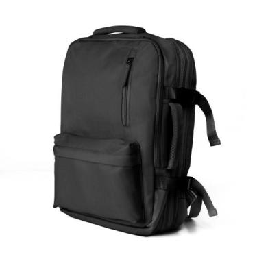 Imagem de Mochila Pasta Notebook 15.6 Expansível 15-31L com USB Preta - Desembru
