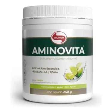 Imagem de Aminovita Vitafor Vegano 240g Sabor Limão - Congratulations Store