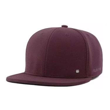 Imagem de Boné Anth Co Aba Reta Fechado Elástico Neoprene Chip Botton, Bordô, Ún