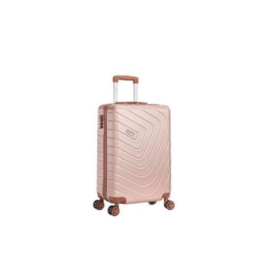 Imagem de Mala de Viagem Cruzeiro 23kg ABS Resistente, Rose metalico