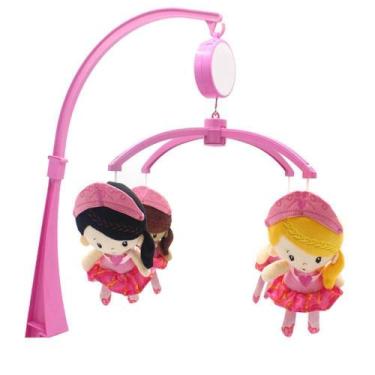 Imagem de Brinquedo Mobile Giratorio Musical Para Berço Do Bebe Kitstar Princesi