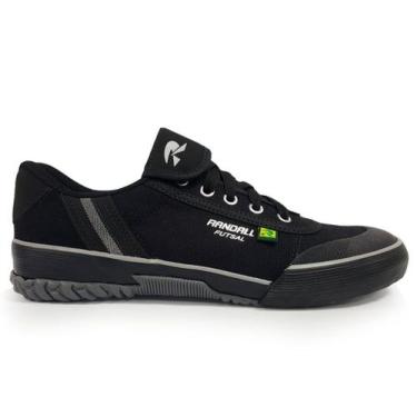 Imagem de Tênis Futsal Randall Alfa Ad Original 1009 33/40, Preto, Prata, 41