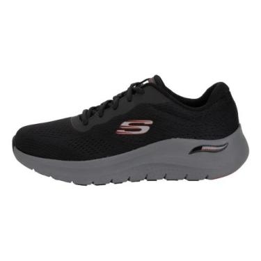 Imagem de Tênis Skechers Arch Fit 2.0 Masculino, Original, Nf., Preto, Cinza, 41