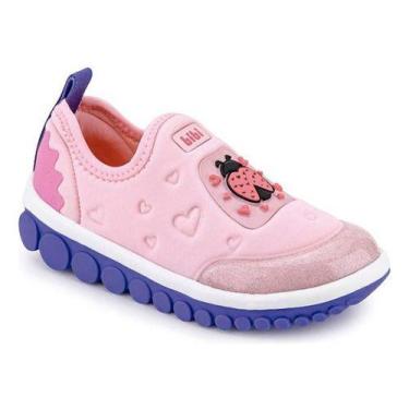 Imagem de Tênis Infantil Menina Bibi Roller Rosa Lilás Sem Cadarço, Rosa, 31 BR