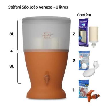 Imagem de FiltroSãoJoãoVeneza8Litros2VelasDeclorantes+2Boias - São João