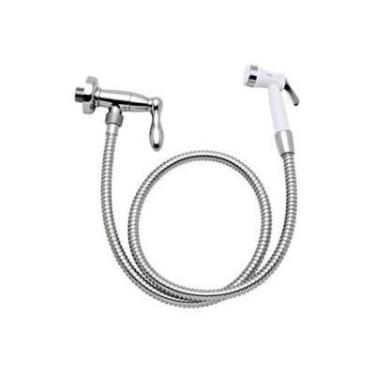 Imagem de Ducha Higiênica Saga Acetinado c/ Cromado Acqua Jet 2195-Sa-Ac/Cr Fabr